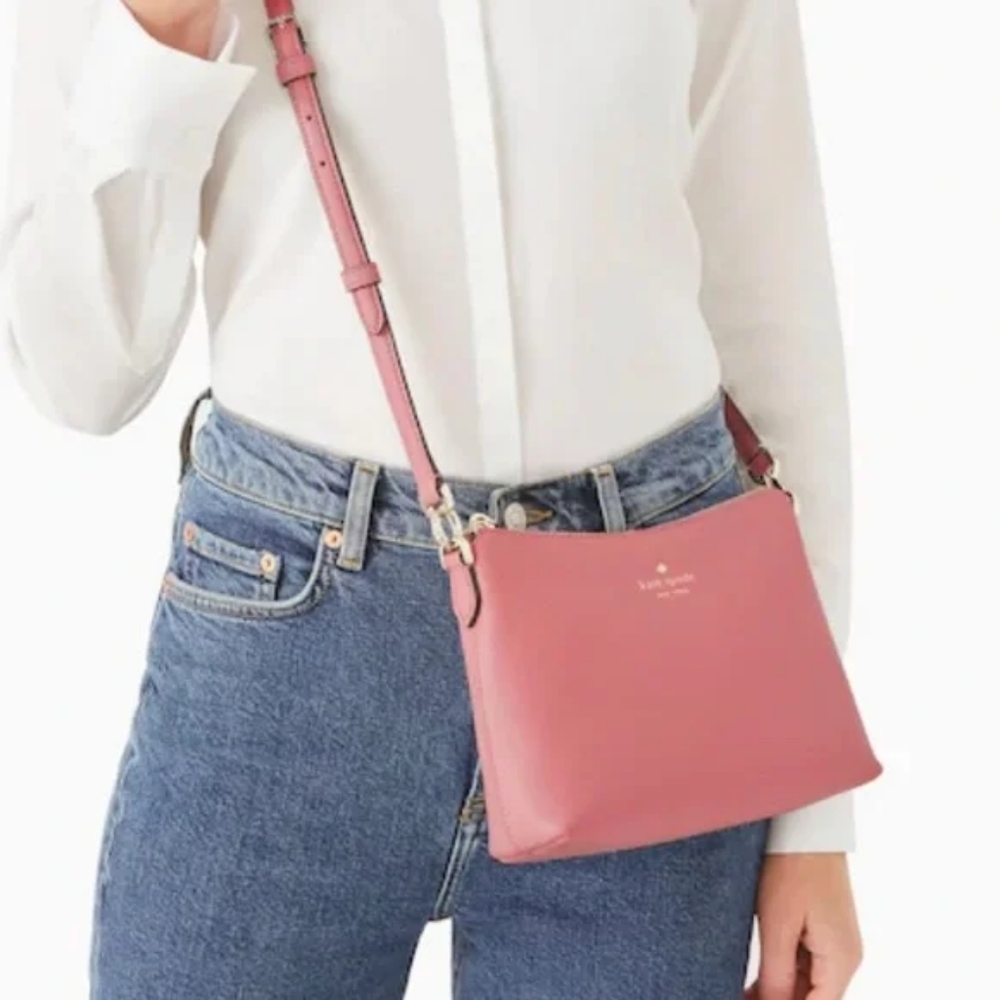 NWT Kate Spade Bailey Crossbody Masons Brick Texture Leather Crossbody Bag Purse